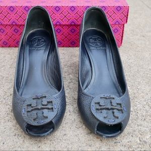Tory Burch low-heel wedges in dark blue
